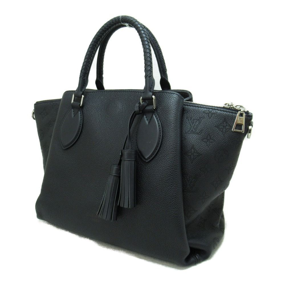 Louis Vuitton Haumea Tote Bag Leather Mahina Black